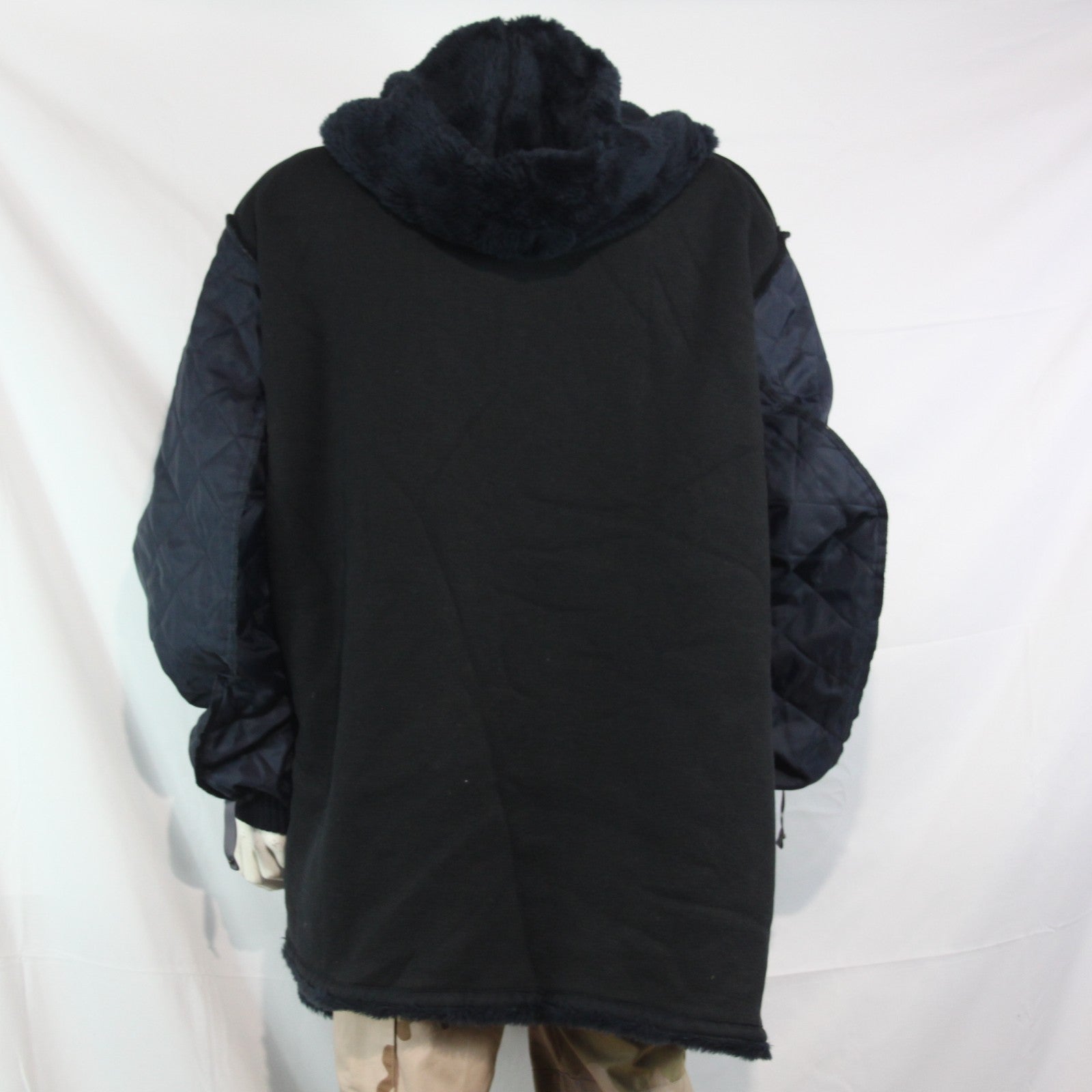 Genuine Surplus Dutch Army Faux Fur Parka Liner Navy Blue Thermal 52-54" (3710)