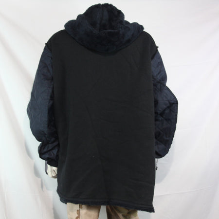 Genuine Surplus Dutch Army Faux Fur Parka Liner Navy Blue Thermal 52-54" (3710)
