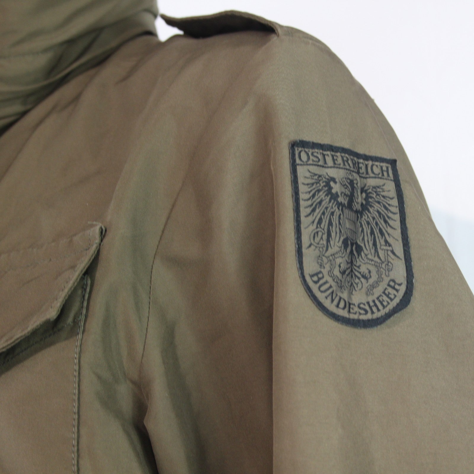 Gore-tex Austrian Army Jacket Parka Olive Repaired Grade2 40-42"  (4289)