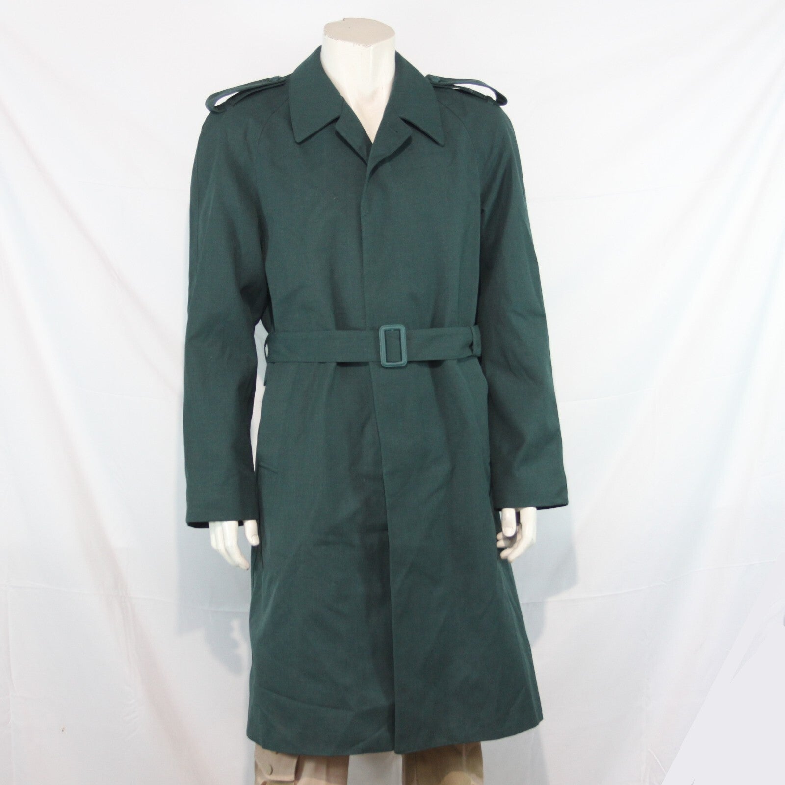 Genuine Surplus Spanish Police Civil Guard Trench Coat Bottle green 40" (3228)