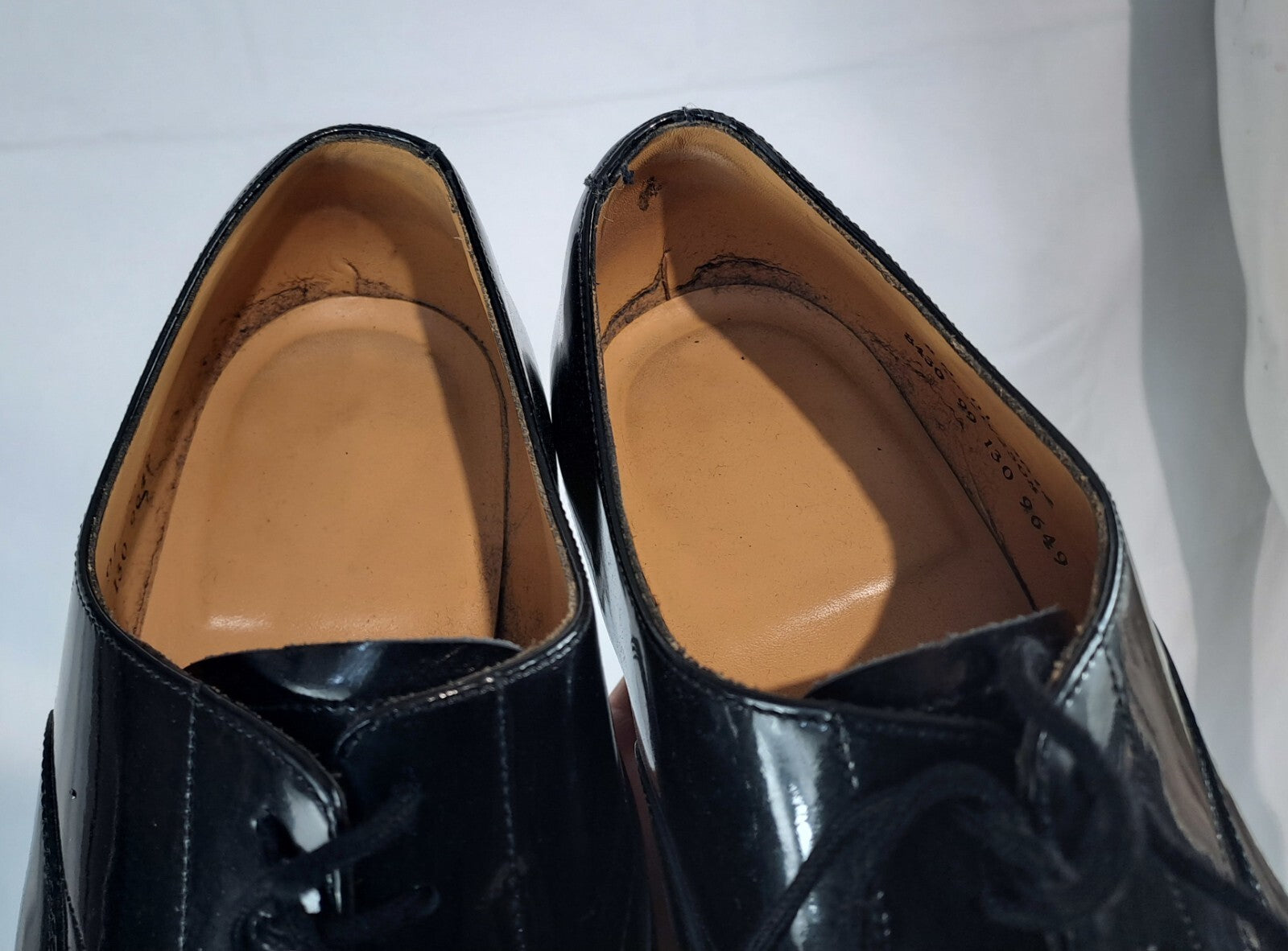 Genuine Surplus British Mens Mess Dress Shoes Formal Black Leather Grade 2 (2410