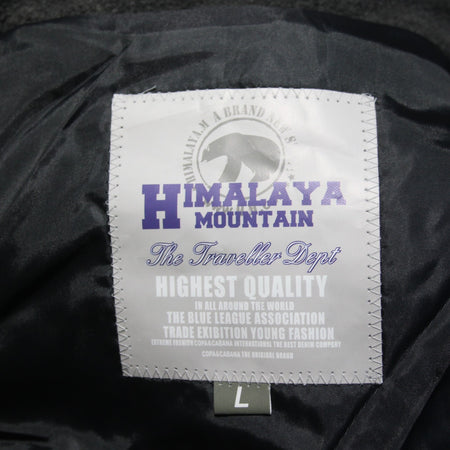 Himalaya Duffel Coat Grey Fleece Winter Coat Toggles Mens Large (3803)
