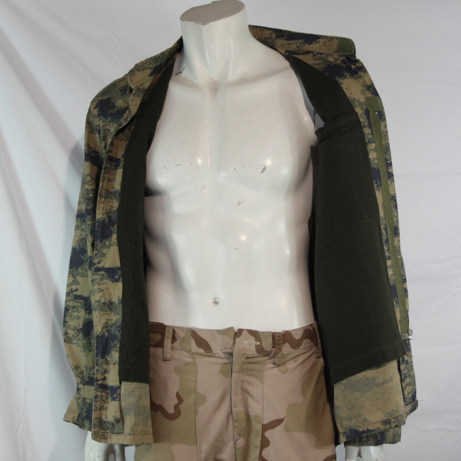 Turkish Airforce Lined Camouflage Heavyweight Shirt Genuine Surplus (4147)