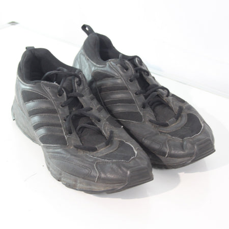 German Army Trainers Black Leather Fabric Genuine Surplus UK 12 (3870