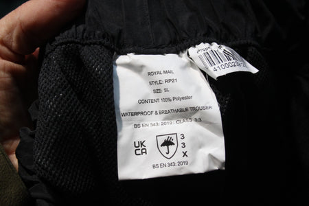 Genuine Surplus British Courier Waterproof Breathable Over-Trousers 26-30" (3856