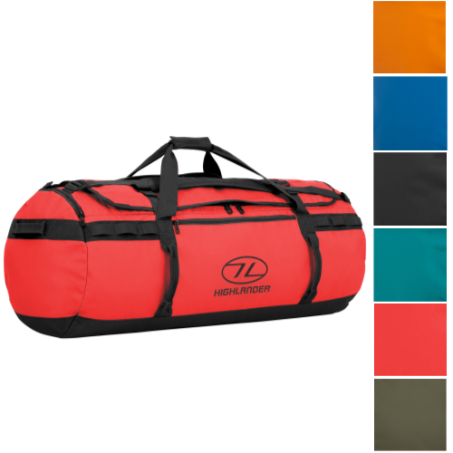Highlander Storm Kitbag Water Resistant Tough 120 Litre Kit Bag Holdall Duffel