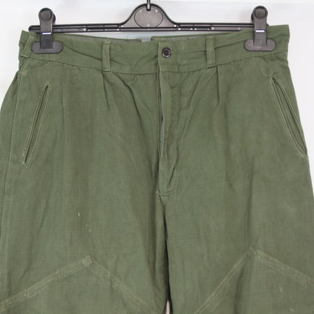 Genuine Surplus Romanian Vintage Trousers Olive with Stirrups 34" Waist (3671)