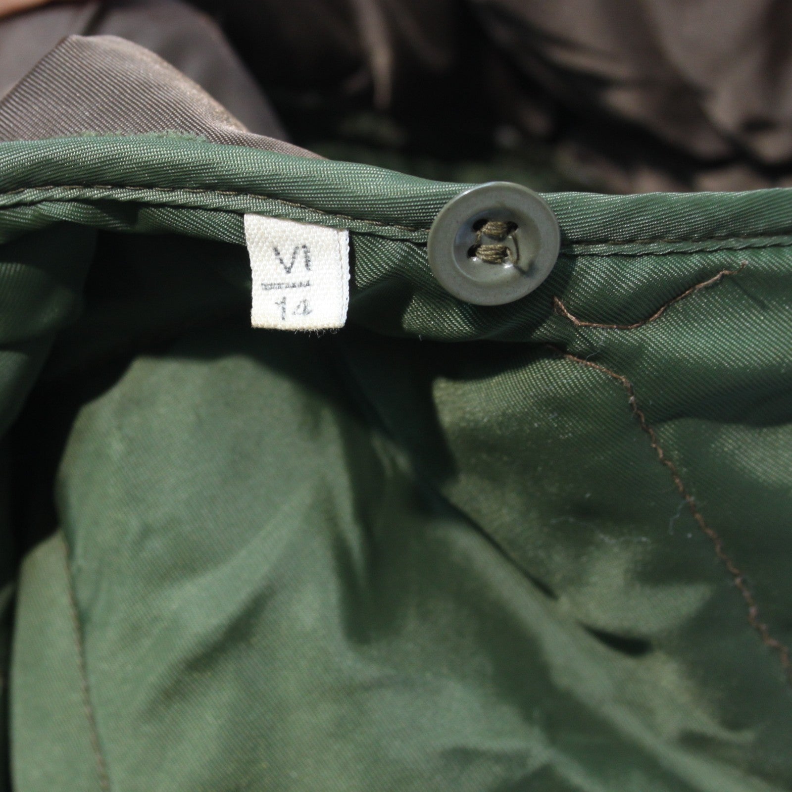 Czech Army Military Liner jacket Coat Quilted Genuine Surplus G2 34-36" (3708)
