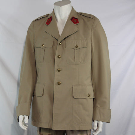 1960's French Artillery Major's Dress Jacket Sand Army Genuine Surplus 40"(4134)