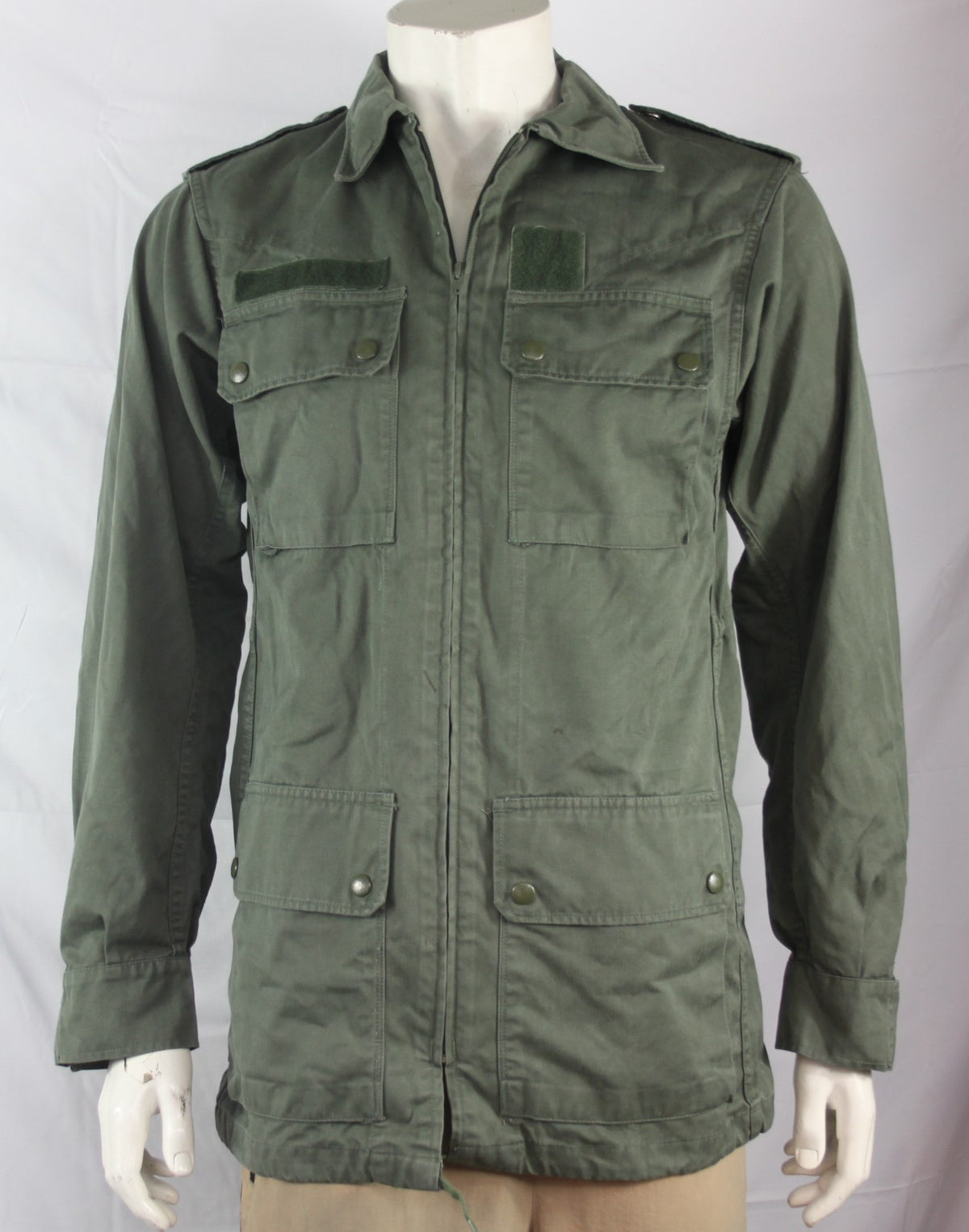 Genuine Surplus French Airforce Lightwight Cotton Canvas Jacket Olive 34" (1405)