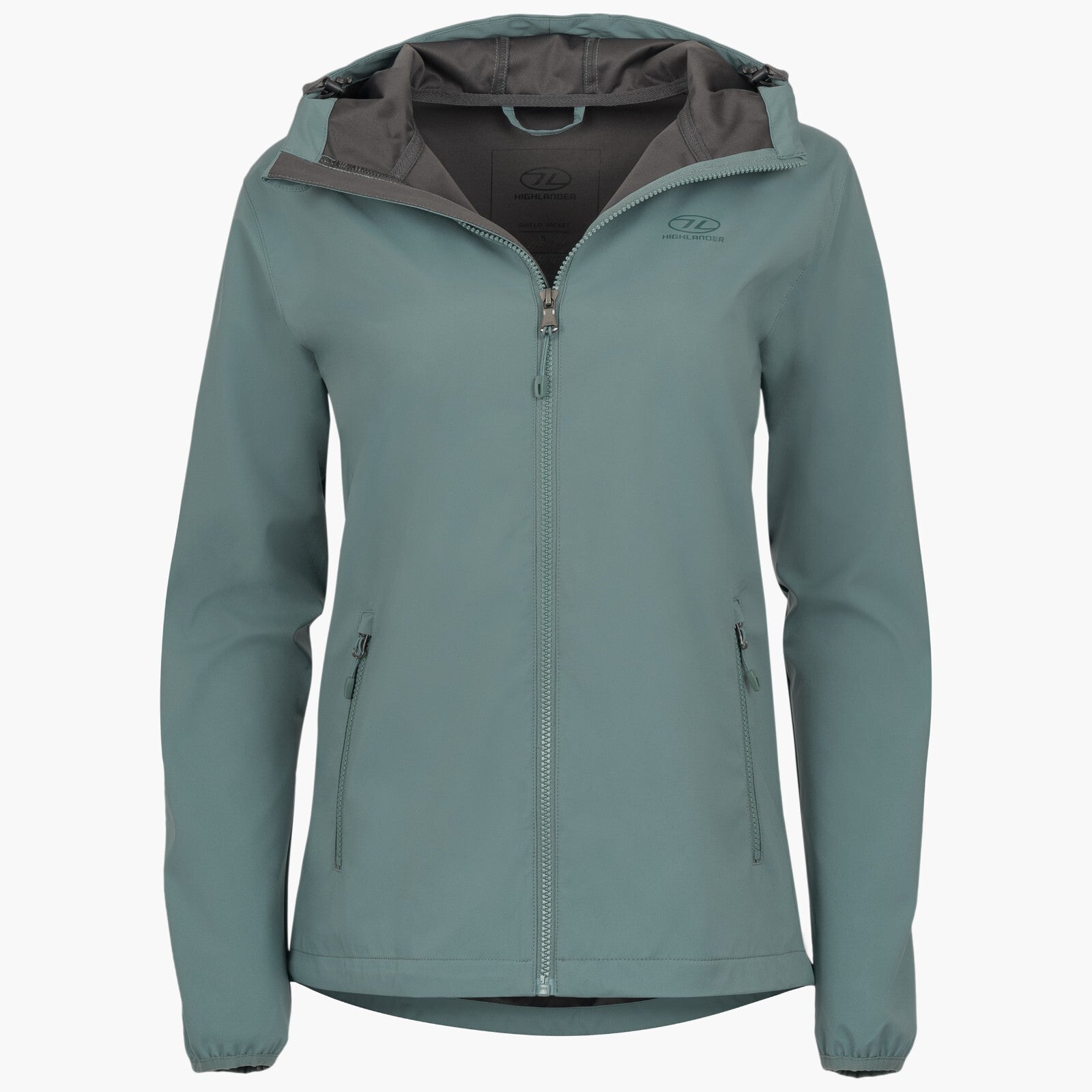 Highlander Ladies Shield Jacket Windproof Water Repellent Slate Grey Clearance
