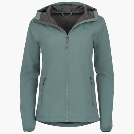 Highlander Ladies Shield Jacket Windproof Water Repellent Slate Grey Clearance
