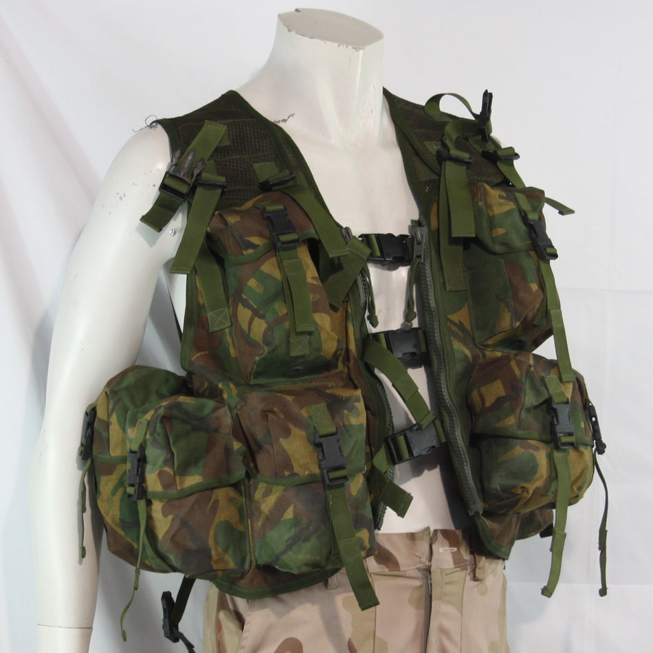 Assault Vest British DPM Camouflage Pockets Genuine Surplus Faded (4247)