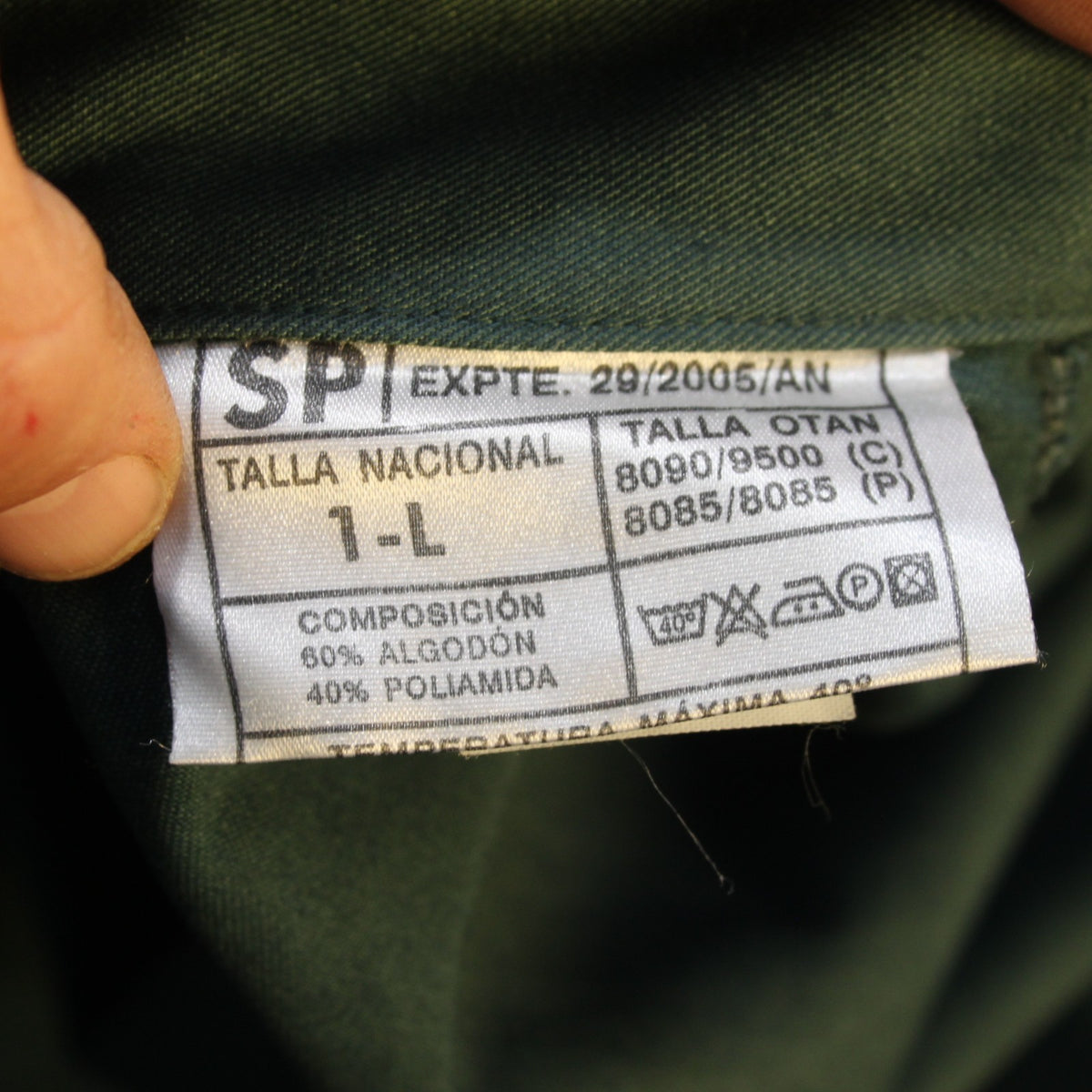 Genuine Surplus Spanish Army Bottle Green Field Shirt  42" (4279)