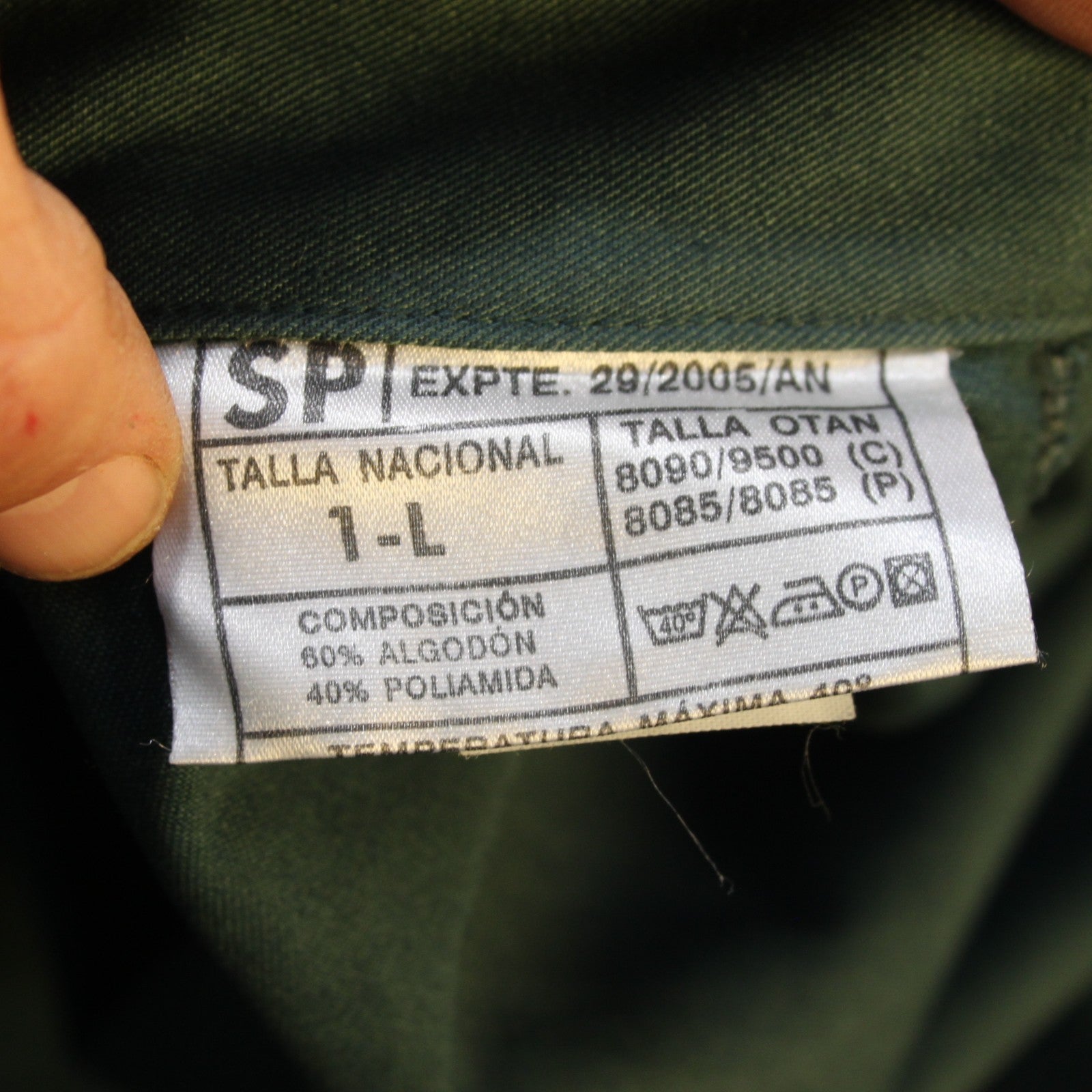 Genuine Surplus Spanish Army Bottle Green Field Shirt  42" (4279)