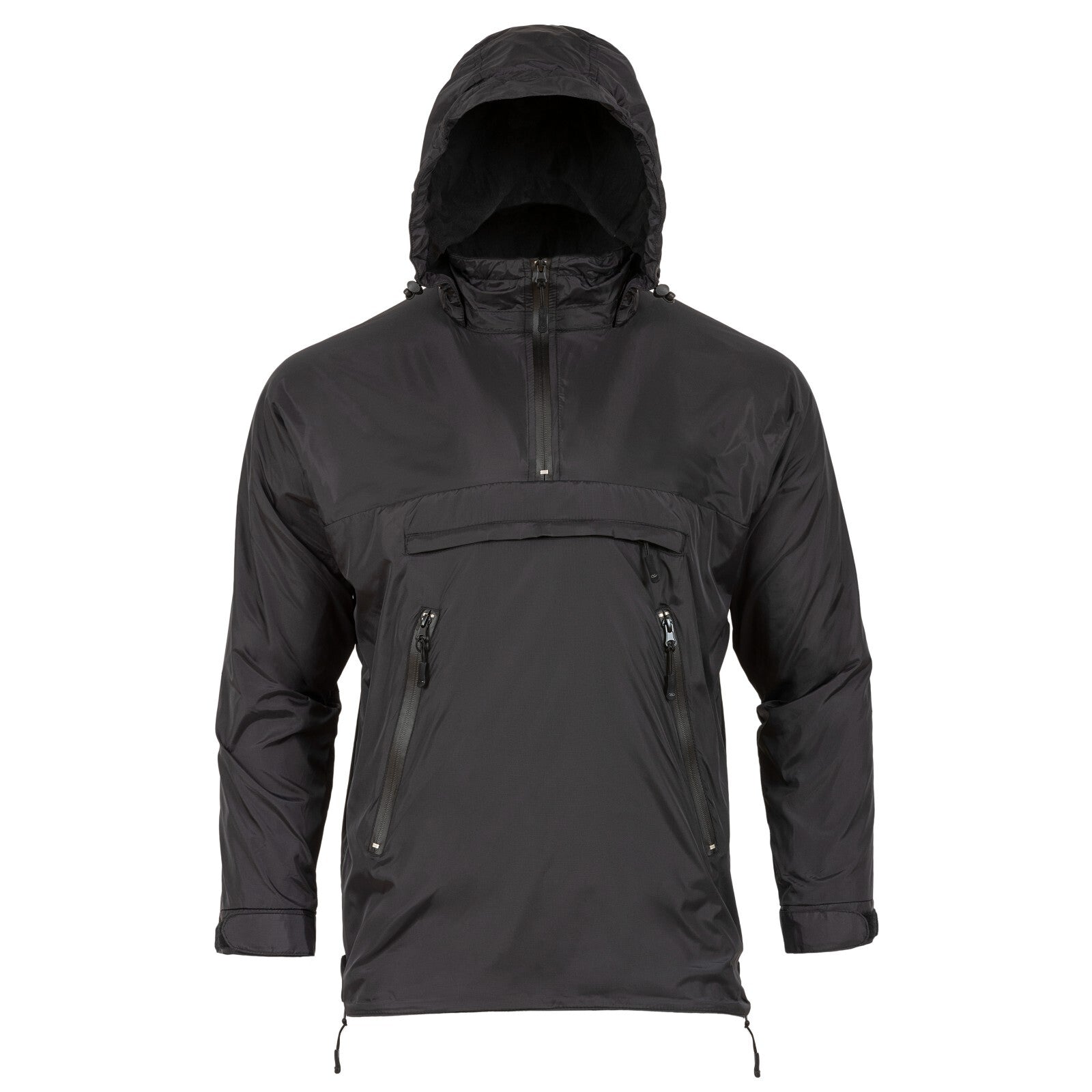 Highlander Halo Smock Lightweight Fleece Lined Pullover Jacket Black Olive Army
