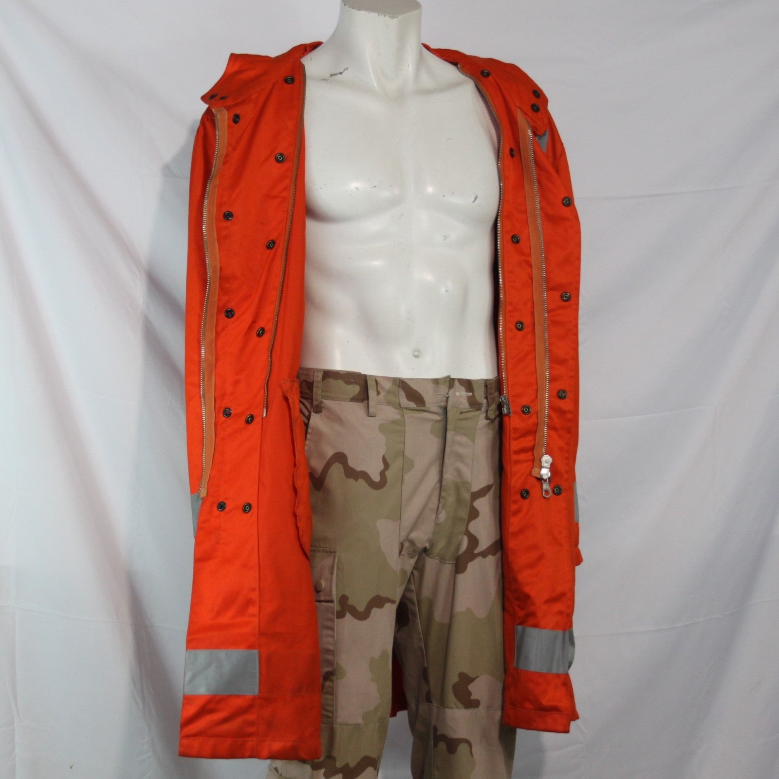Genuine Surplus Military High Visibility Nomex Orange Coat Jacket G2 (3571)