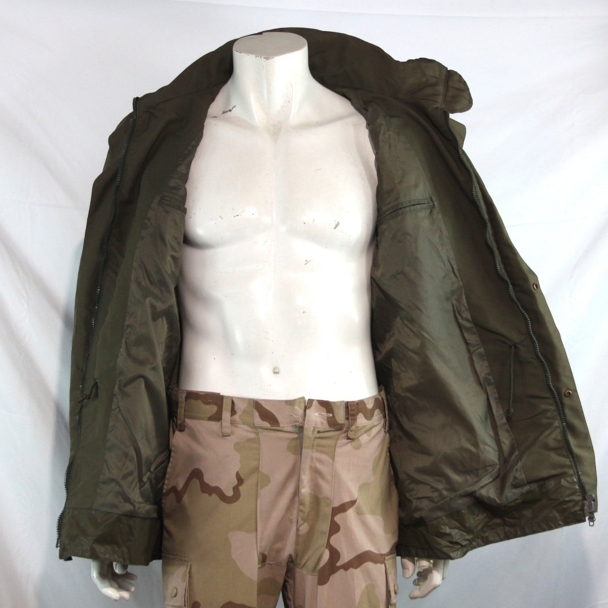 Gore-tex Austrian Army Jacket Parka Olive Repaired Grade2 40-42"  (4289)