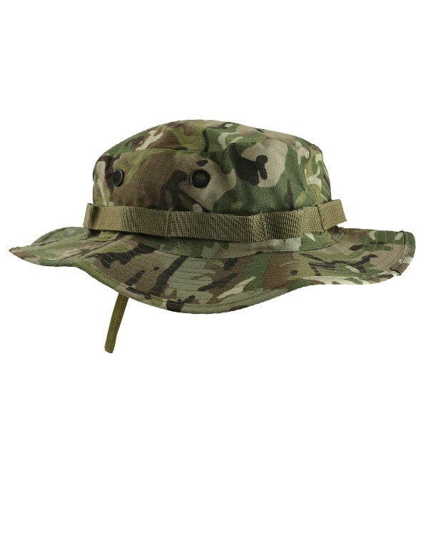  BTP / MTP STYLE CAMO ARMY CADET STYLE WIDE BRIMMED BOONIE HAT SUN HAT AIRSOFT