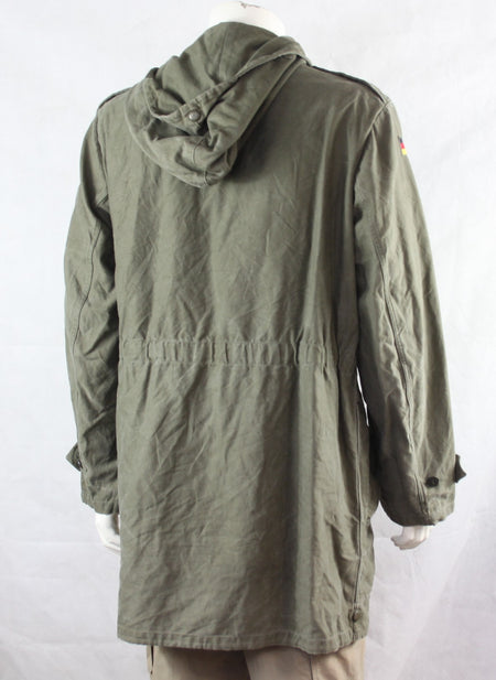 Genuine Surplus German Army Parka Olive Unlined Canvas Military (3741)