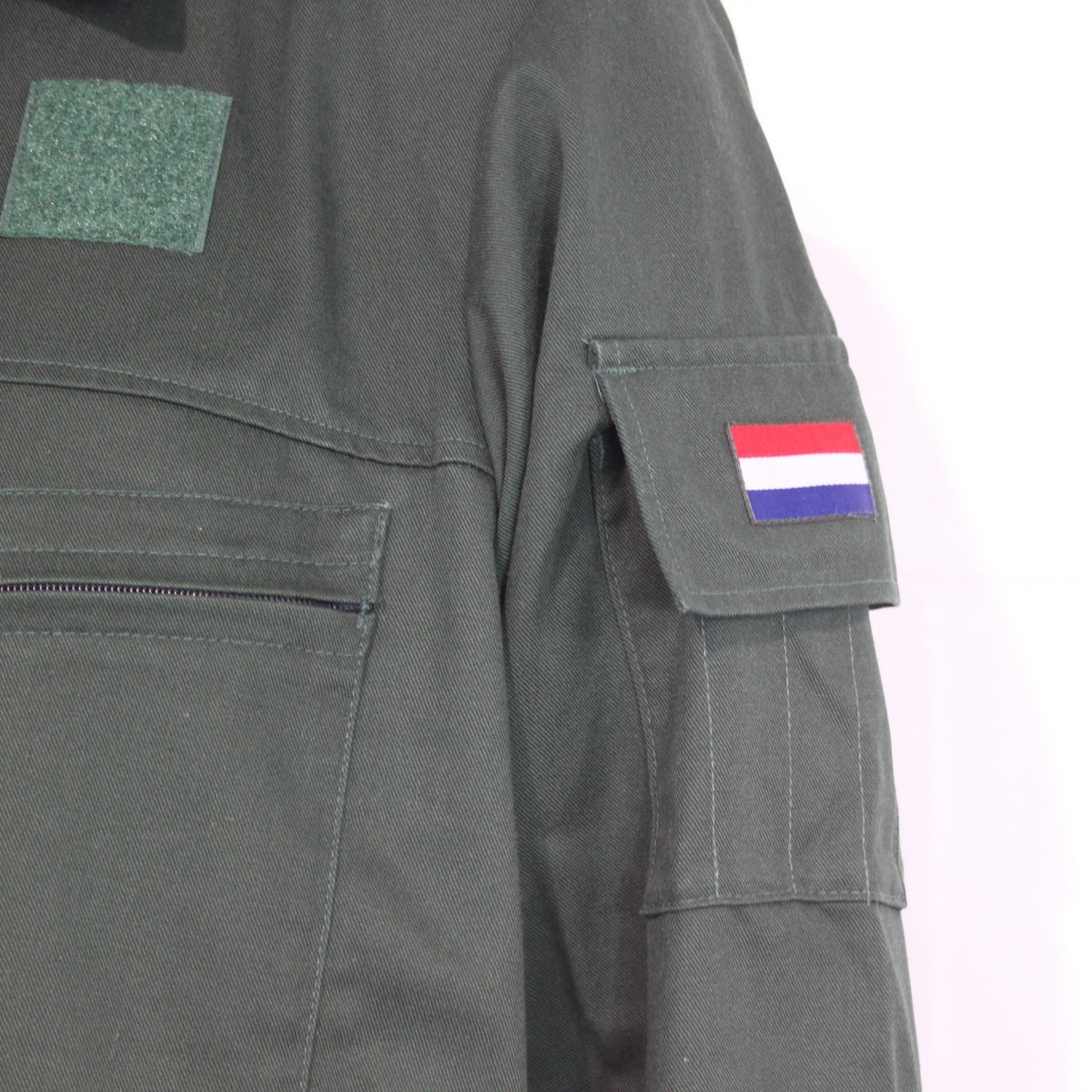 Dutch Army Military Work Shirt Green Heavyweight Genuine Surplus 40" (4131