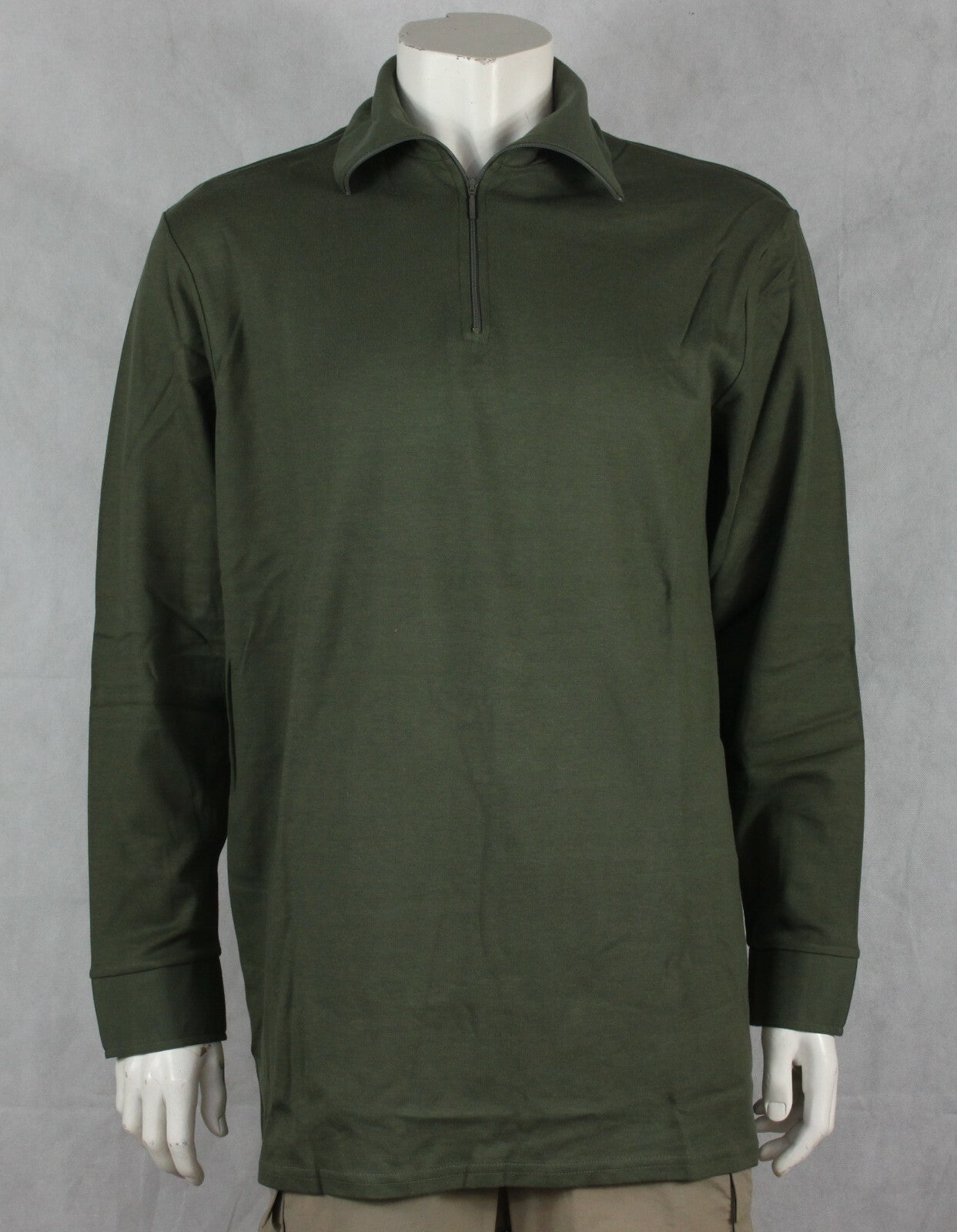 Genuine Surplus French Army Thermal Zip Neck Top Norwegian style Lightweight G1