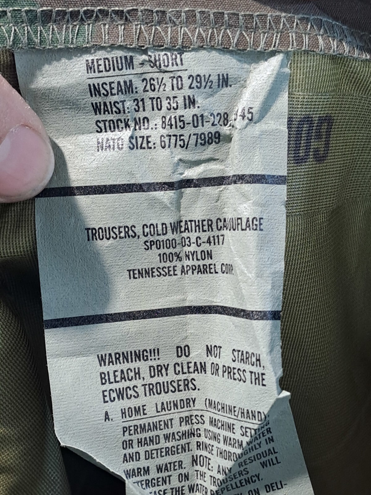 Genuine Surplus USAF Waterproof breathable Over-trousers Woodland Camo (1917)