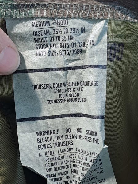 Genuine Surplus USAF Waterproof breathable Over-trousers Woodland Camo (1917)