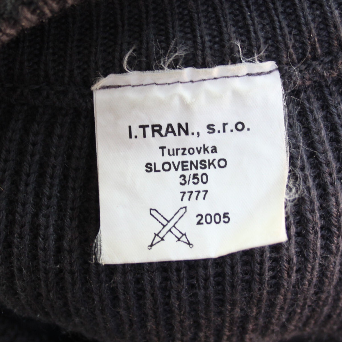 Genuine Surplus Slovakian Army Embroidered Jumper with Pocket Wool 42-44" (3255)