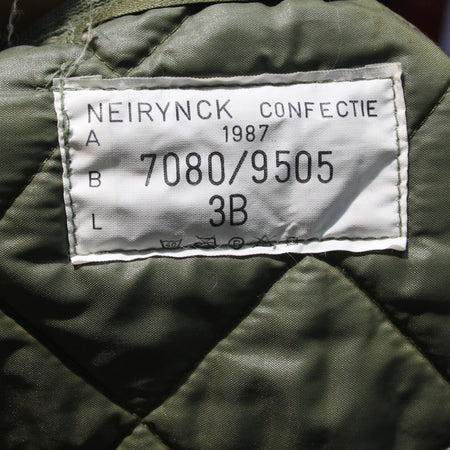 Genuine Surplus Belgian Army Quilted Liner Jacket Thermal Winter Grade 2 (3703)