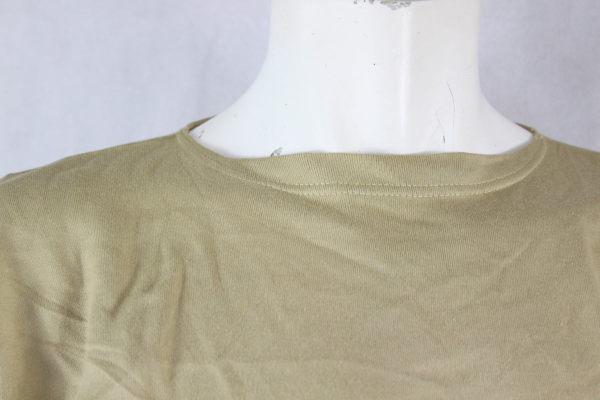 Genuine Army Surplus Italian desert Sand T-Shirt Short Sleeve Vintage