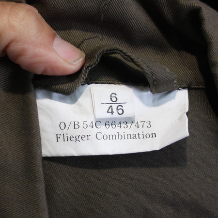 German Military Style Flight Suit Olive Overall Army Airforce 36" Chest (3381)