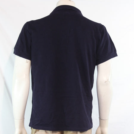 Genuine Surplus French Army Short Sleeve Navy BLue Polo Shirt T-Shirt (4269)
