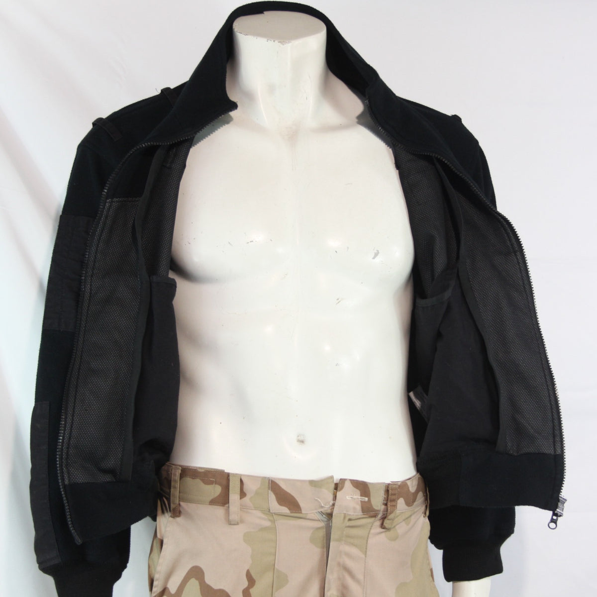 Genuine Surplus Fleece Jacket Water Resistant Black  42" Short (4123)