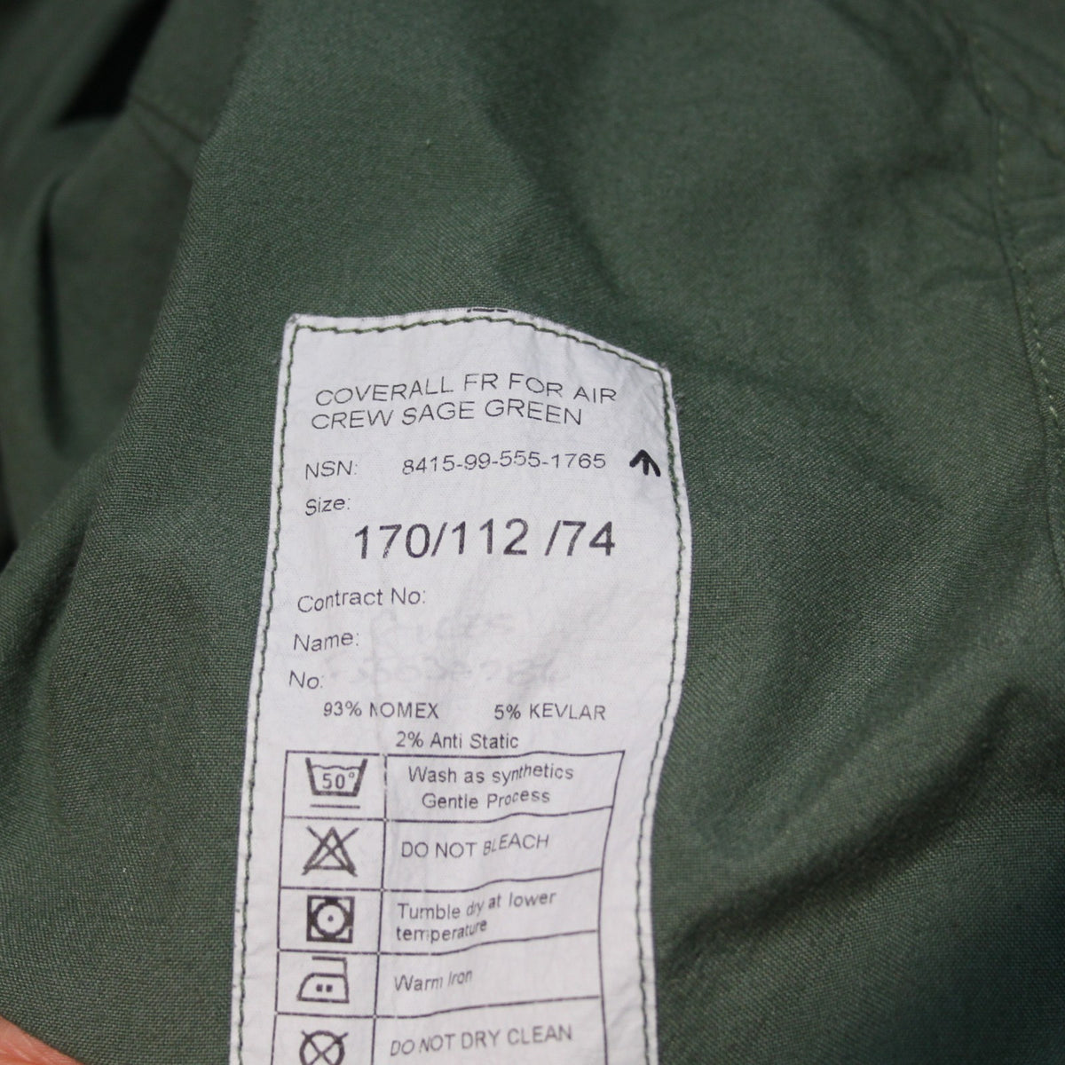 British Flight Suit Aircrew Coverall Genuine Surplus Grade 2 44" (4002)
