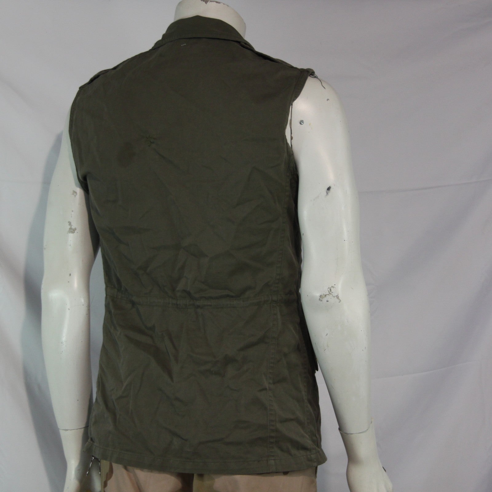Genuine Surplus French Jacket Converted to Gilet Sleeveless Canvas 34"  (4211)