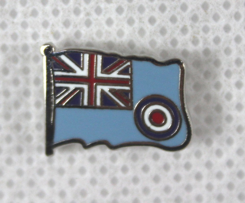 Enamel RAF Ensign Flag Badge Lapel Pin Small Metal Airforce  14 x 10mm