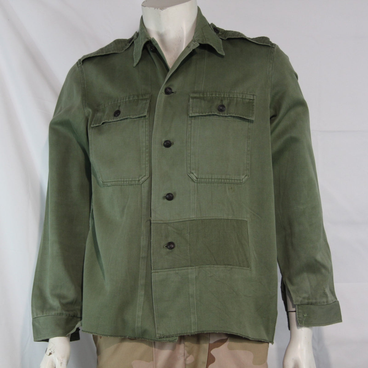 Genuine Surplus Hungarian Army Field Shirt Repaired Heavyweight  38-40" (4069)