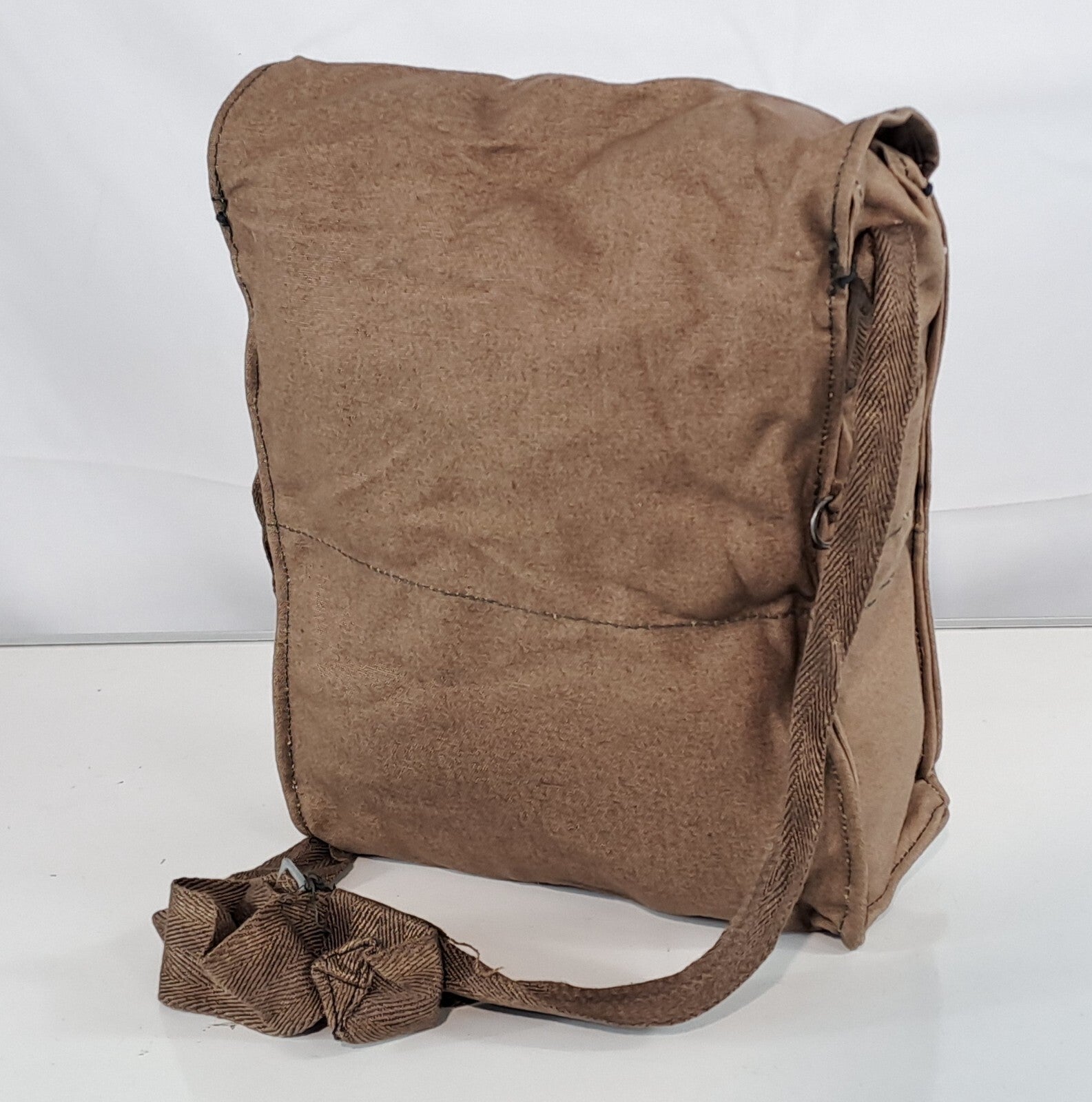 Genuine Surplus Bulgarian Side Bag Vintage Lightweight Canvas Brown (3015)