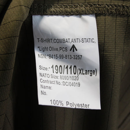 NEW British Wicking Short Sleeve T-Shirt Light Olive Genuine  Army Surplus