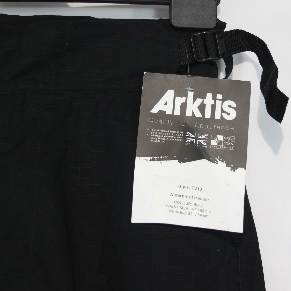 Arktis Waterproof Breathable Ripstop Side Fasten Trousers C310 34" Waist (3946