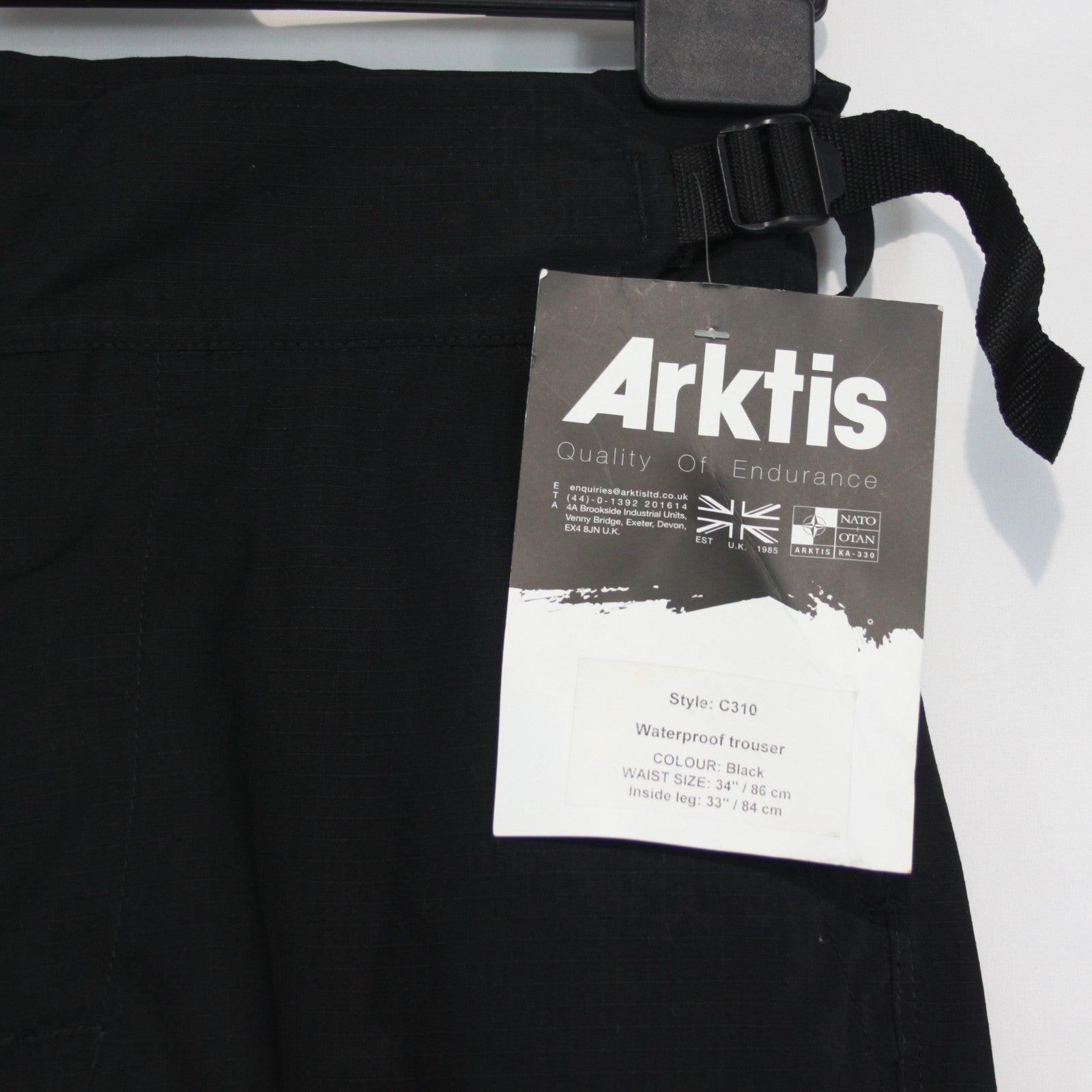 Arktis Waterproof Breathable Ripstop Side Fasten Trousers C310 34" Waist (3946