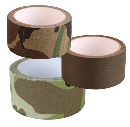 Camo Fabric Adhesive Tape 2" Wide Sticky Hunting Birding Hide Covering