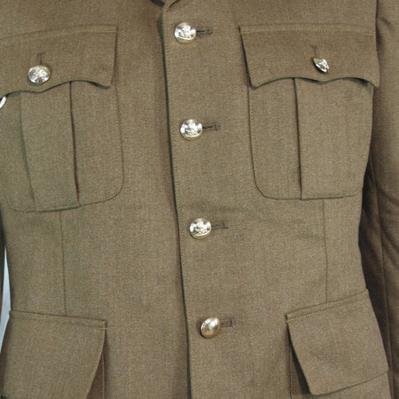 Genuine Surplus British Army Dress Uniform Jacket Tan repaired 40" Chest (4191))