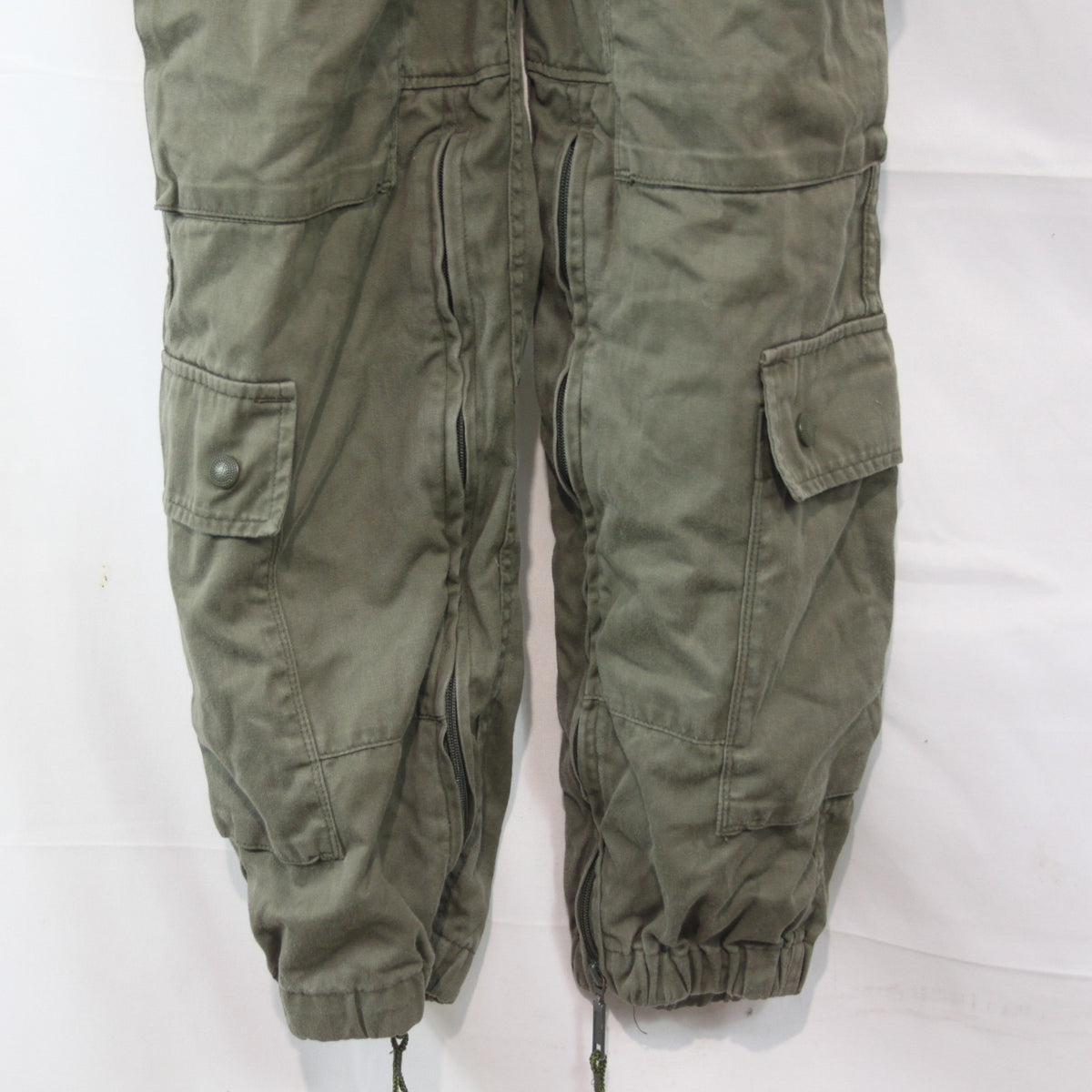 French Army AFV Coverall Olive Green Genuine Surplus 36" Chest Xshort (4170)