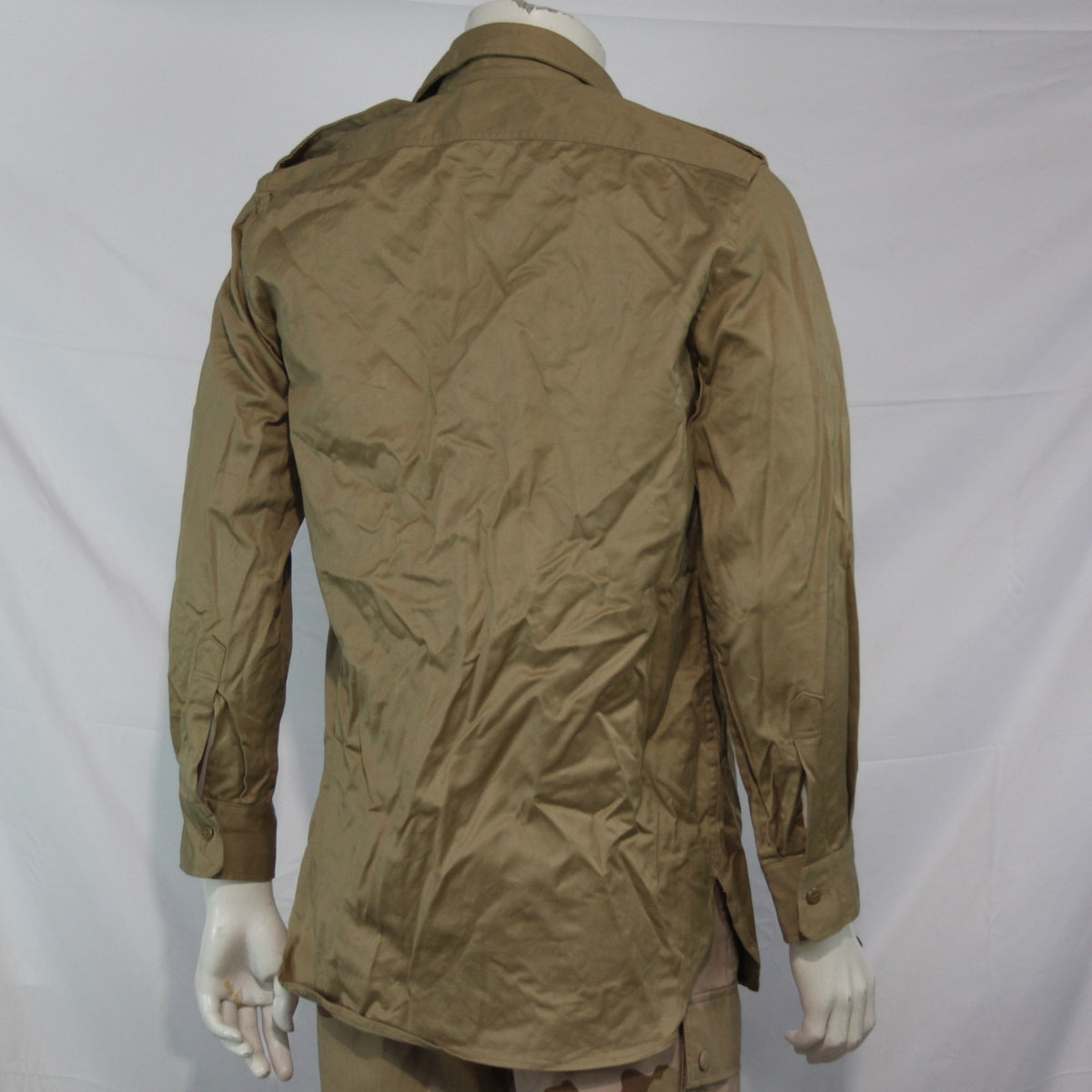 Genuine Surplus Greek Army Chino M47 Cotton Long Sleeve Shirt Beige (3415)