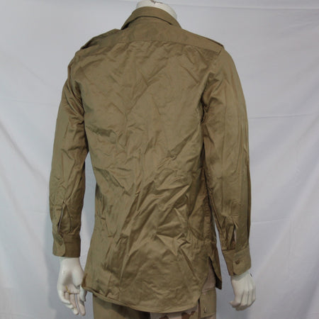 Genuine Surplus Greek Army Chino M47 Cotton Long Sleeve Shirt Beige (3415)
