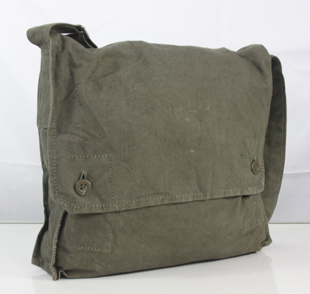 Genuine Surplus Croatian Side Bag Vintage Lightweight Canvas Olive Shoulder 3350