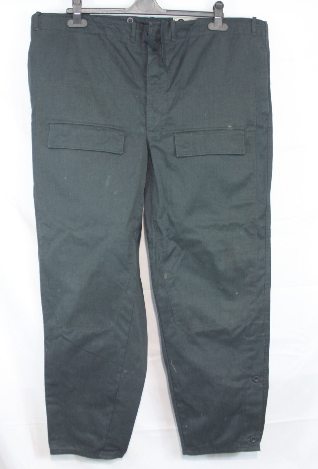 Genuine Surplus French / Belgian Vintage Canvas Trousers Stiff Navy 44" (1534)