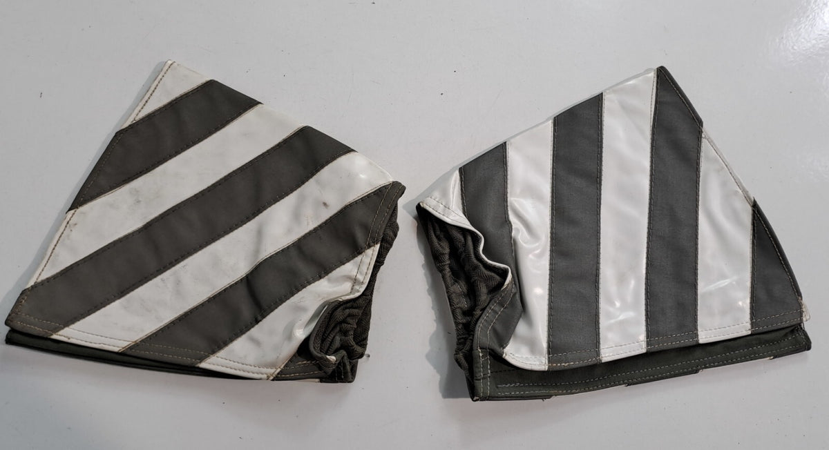 Genuine Surplus Military Reflective Wristlets Armbands Cuffs White Pair (3109)